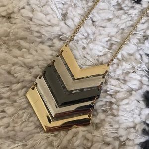 Mixed Metals Long Necklace